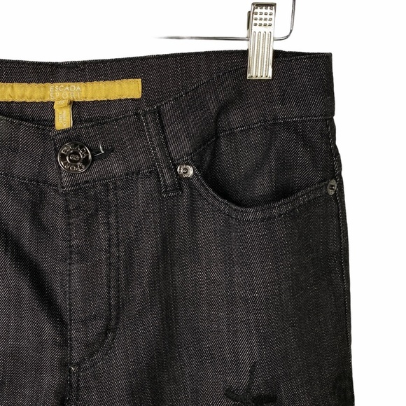 Escada Sport Kate Embroidered High Waisted Jean 8 - Picture 5 of 13